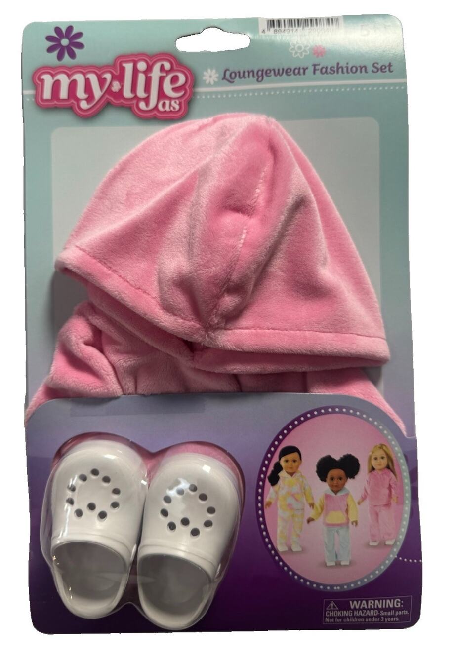 My Life As 18” Doll Loungewear Fashion Set Pink Hoodie Pants White Shoes 5+